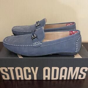 STACY ADAMS Men's Percy-Braided Strap Driving Moc Oxford
